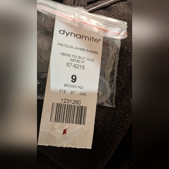 Dynamite Brown Boot Cut Pants with Flare - Picture 5 of 5